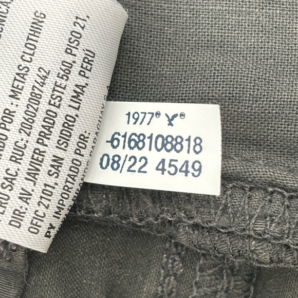 American Eagle Flex Soft Twill Skinny Pant in Dark Grey size 28x32 - Picture 6 of 8